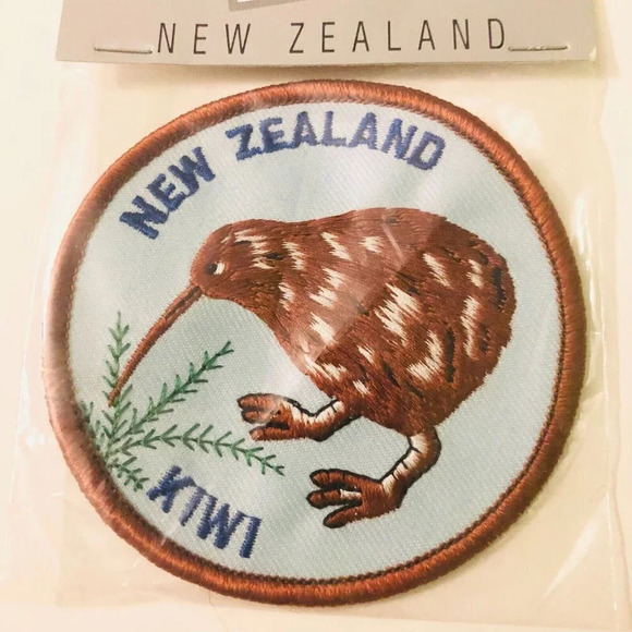 Vtg New  Zealand Kiwi Patch Embroidered Badge Iron On - Picture 2 of 10